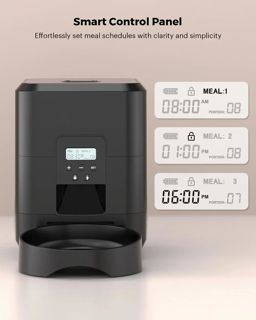 Distributeur automatique de nourriture pour chat et chien
