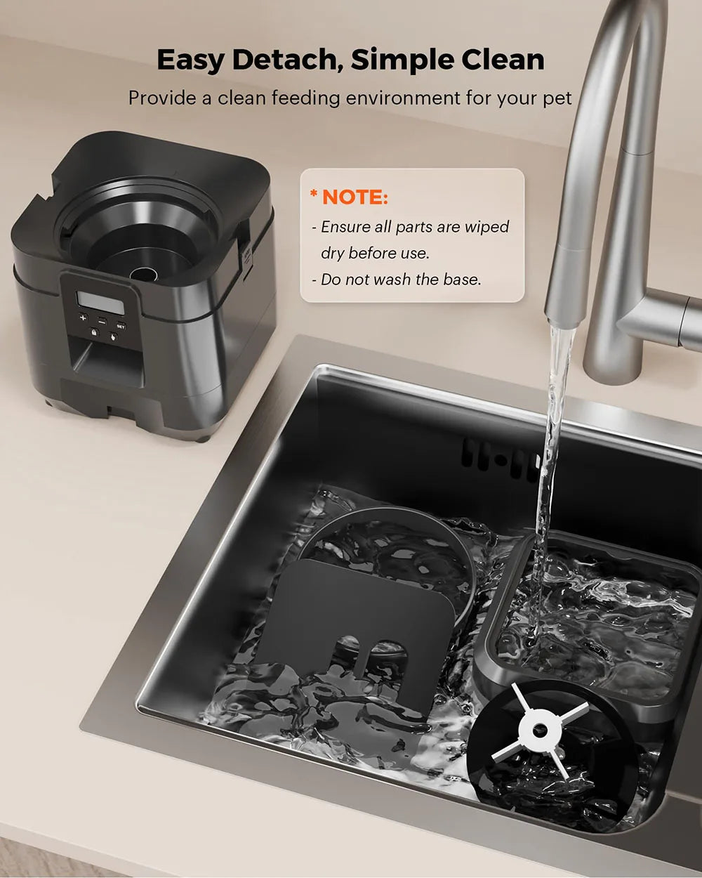 Distributeur automatique de nourriture pour chat et chien