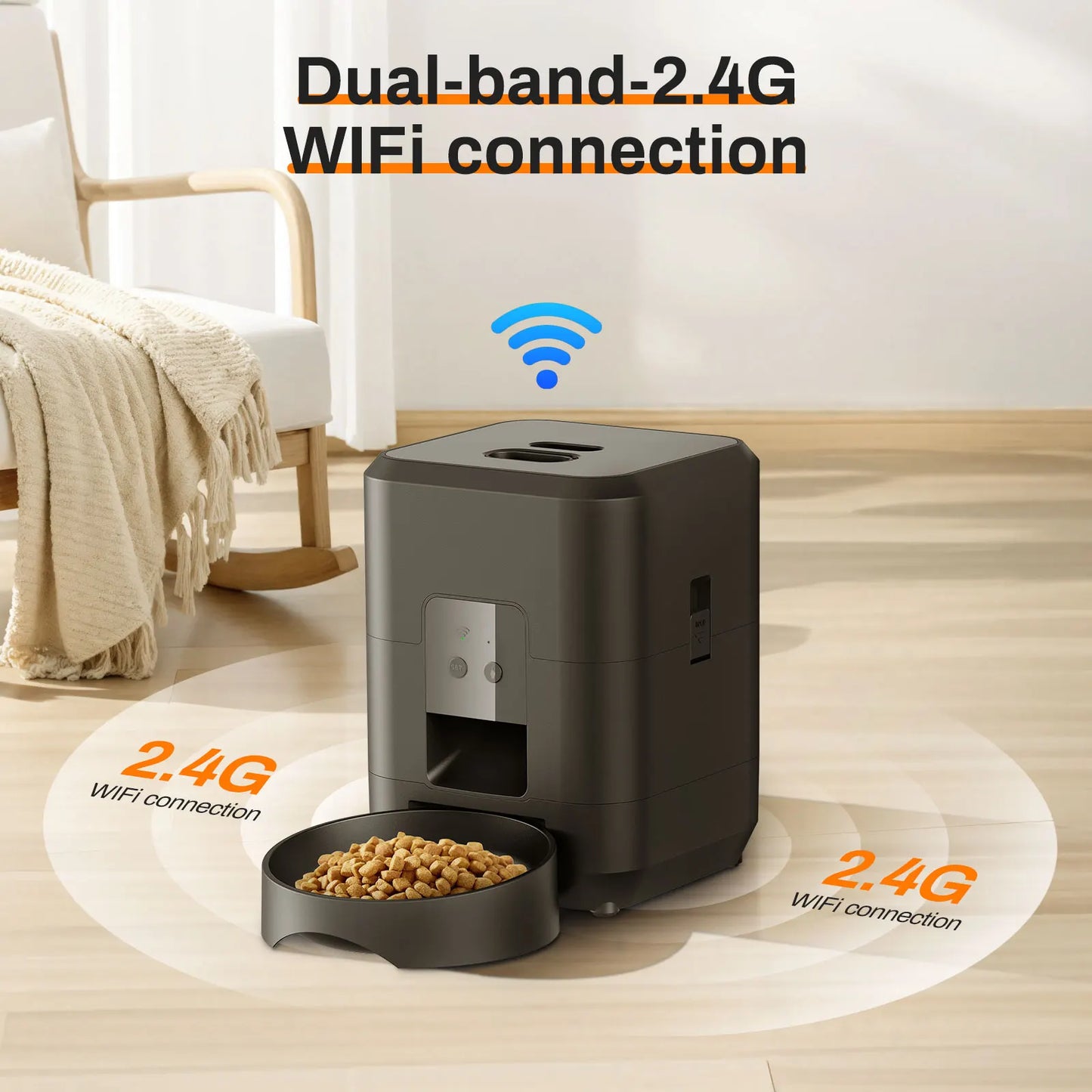 Distributeur automatique de nourriture pour chat et chien