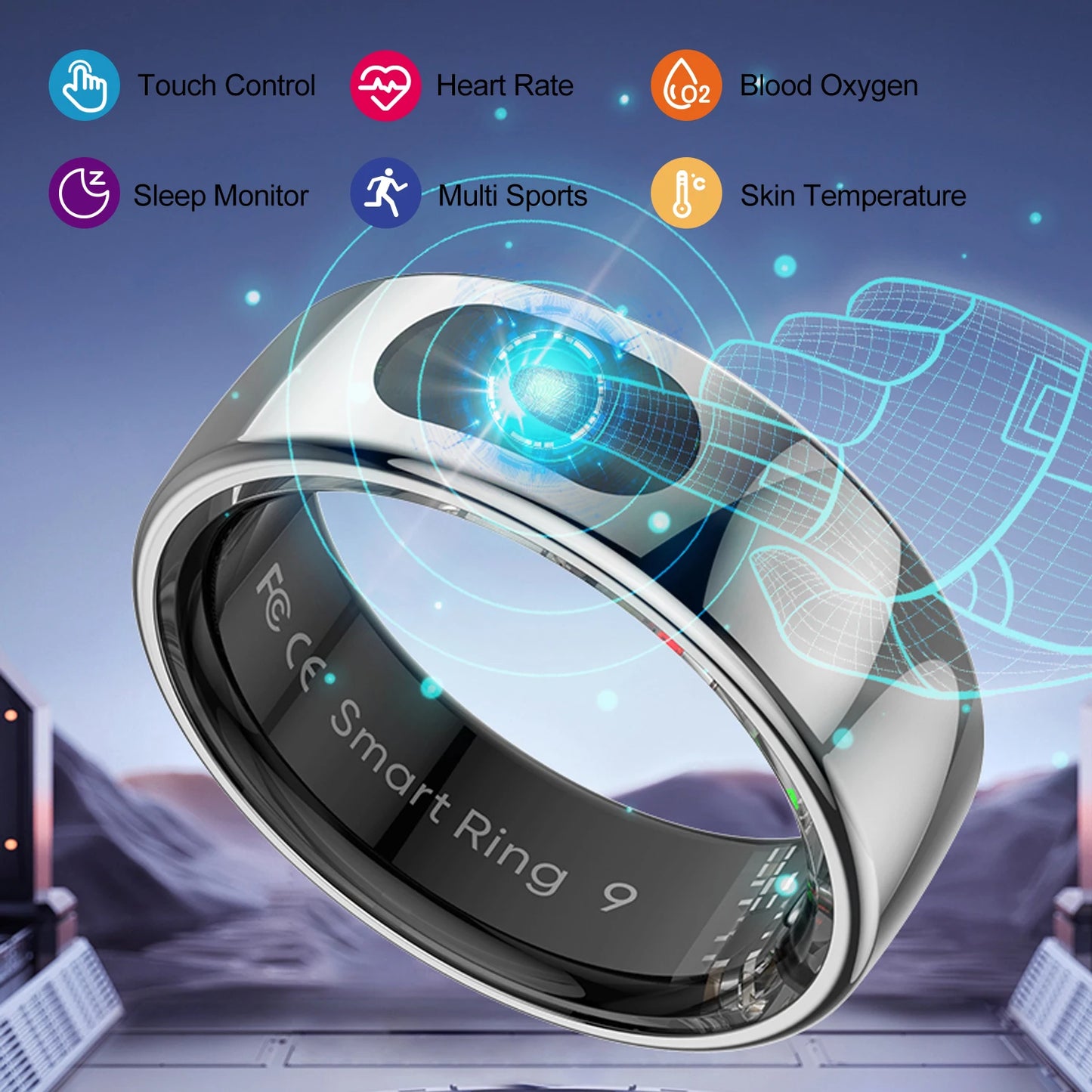 Smart Ring™ – La bague intelligente qui suit votre santé, votre sommeil et votre cycle