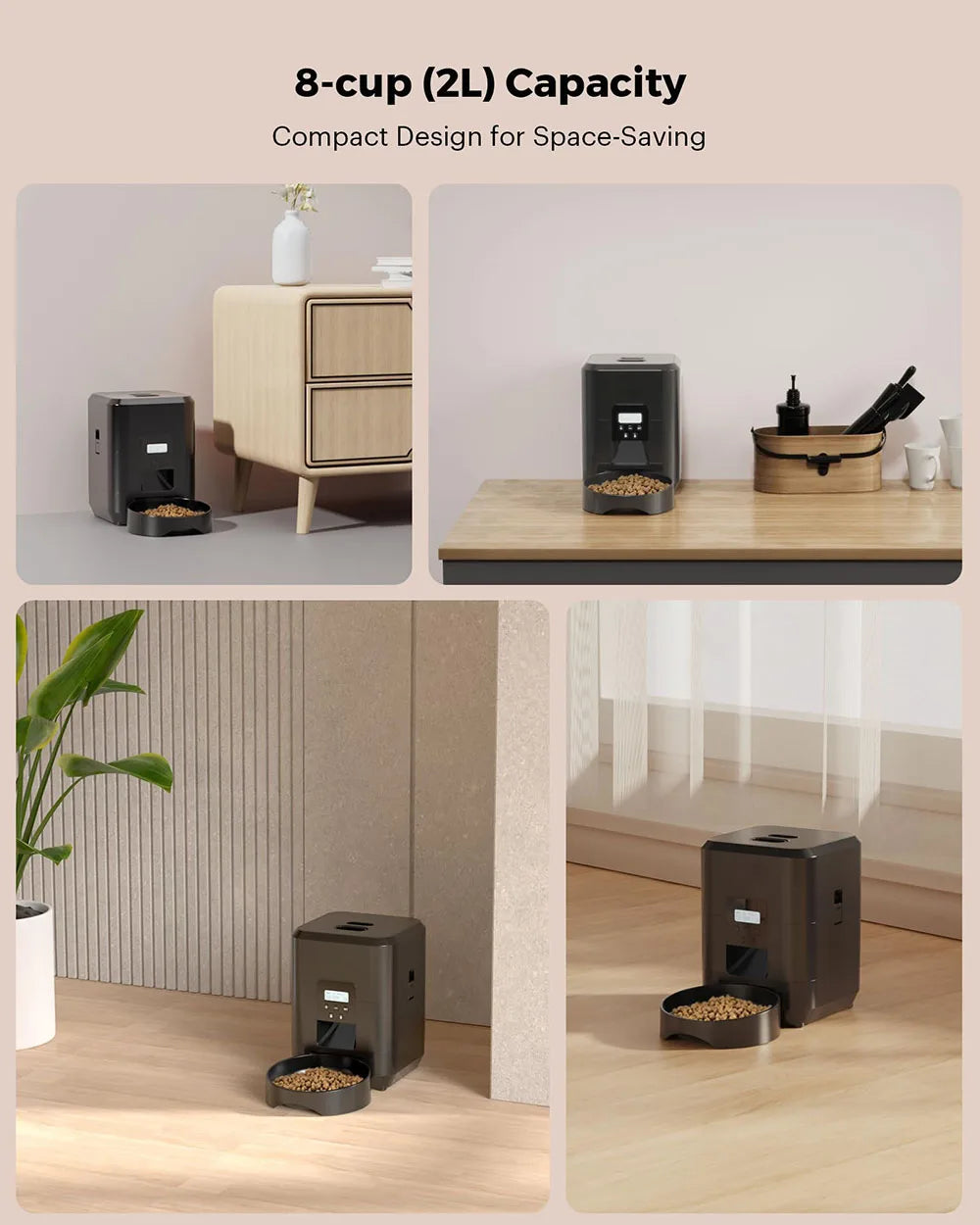 Distributeur automatique de nourriture pour chat et chien