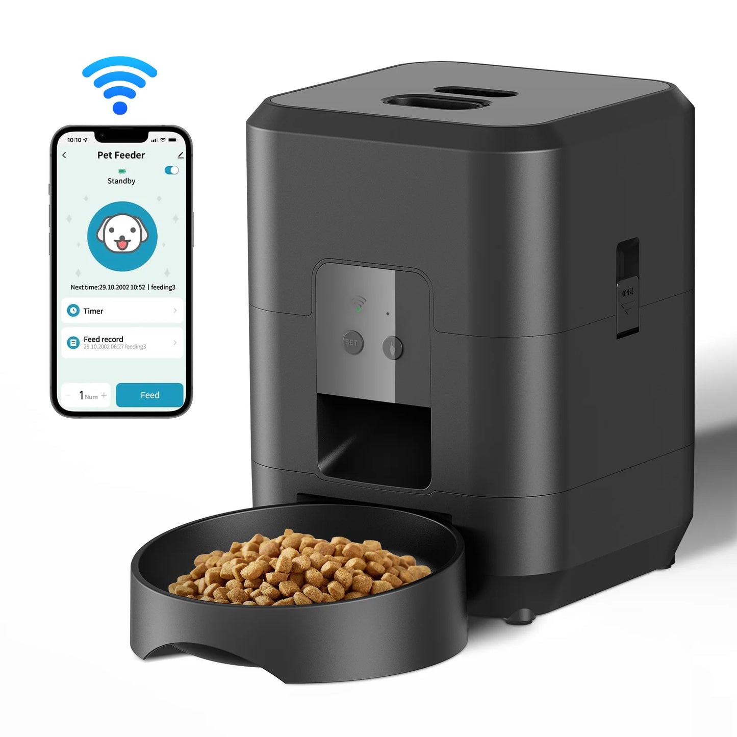 Distributeur automatique de nourriture pour chat et chien