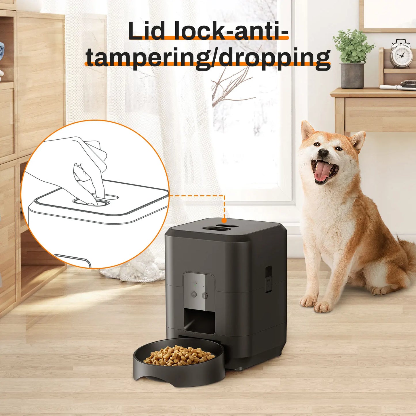 Distributeur automatique de nourriture pour chat et chien